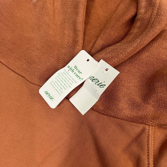 Aerie Orange Cropped Sweater with Relaxed Fit - Picture 7 of 11